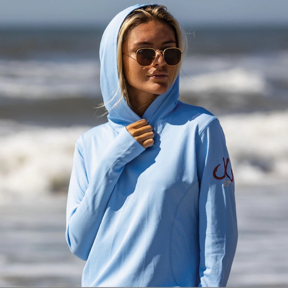 Montauk Tackle Co Women's Sun Hoodie Dry Protect Shirt